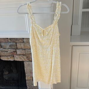 Charlie Holiday Yellow Floral Mini Dress